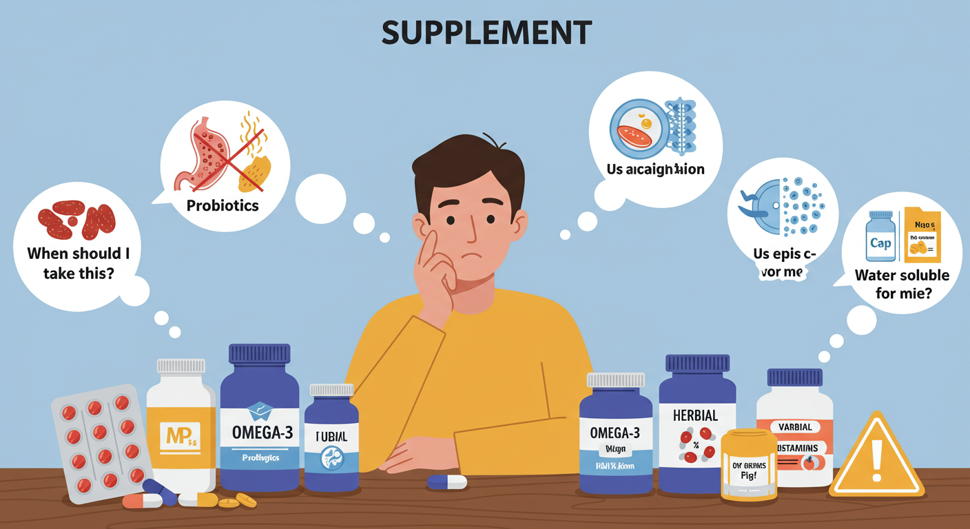 건강기능식품을 먹어도 효과가 없다면?