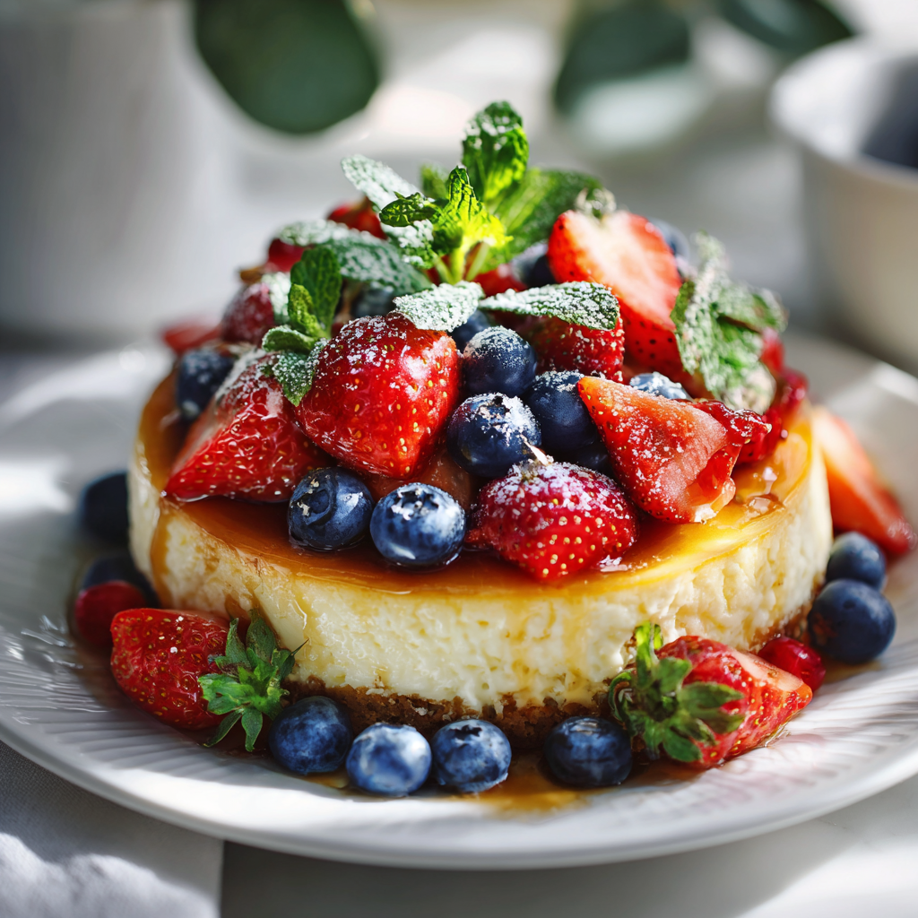 치즈케이크 데코