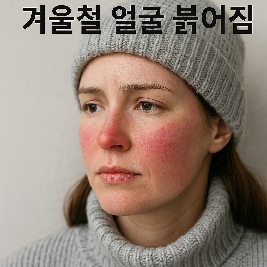 겨울철 얼굴 붉어짐, 실사형 이미지