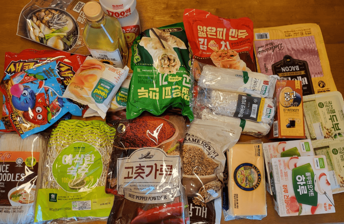 노브랜드에서 장 봐온 품목들