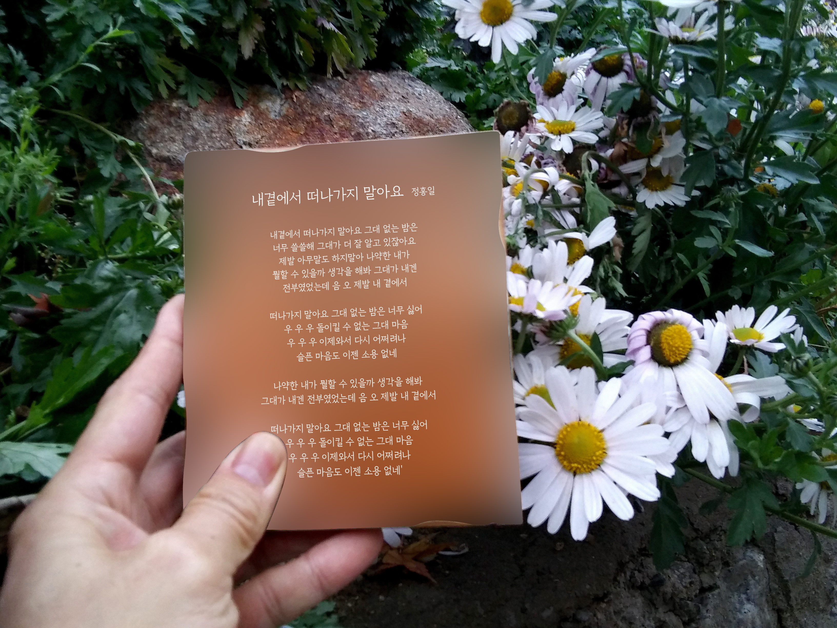 정홍일의 내 곁에서 떠나가지 말아요