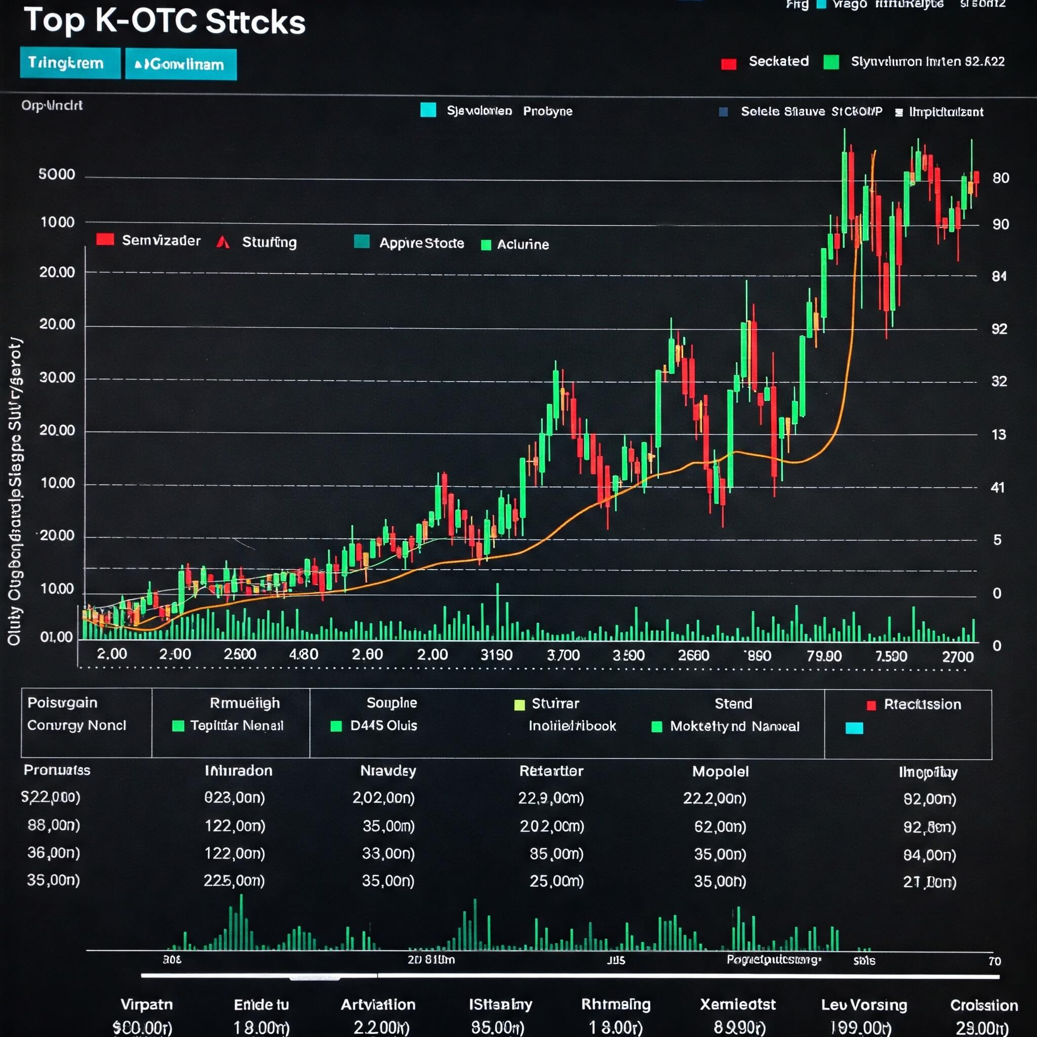 장외주식 관련 차트 예시