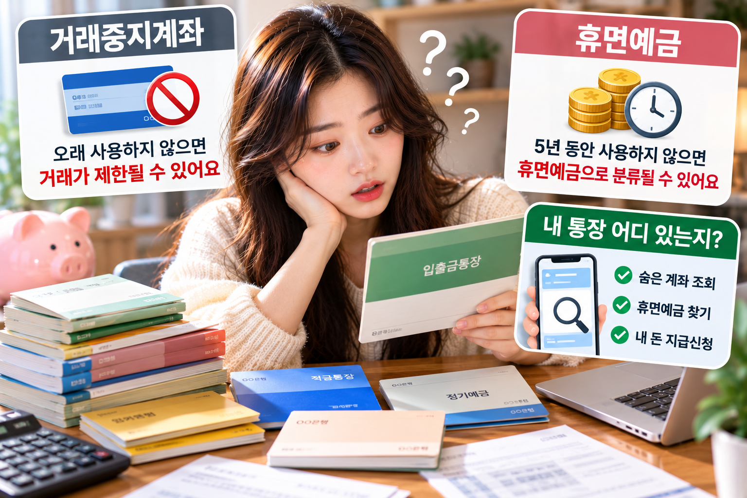 내 통장 오래 안 쓰면 어떻게 될까?