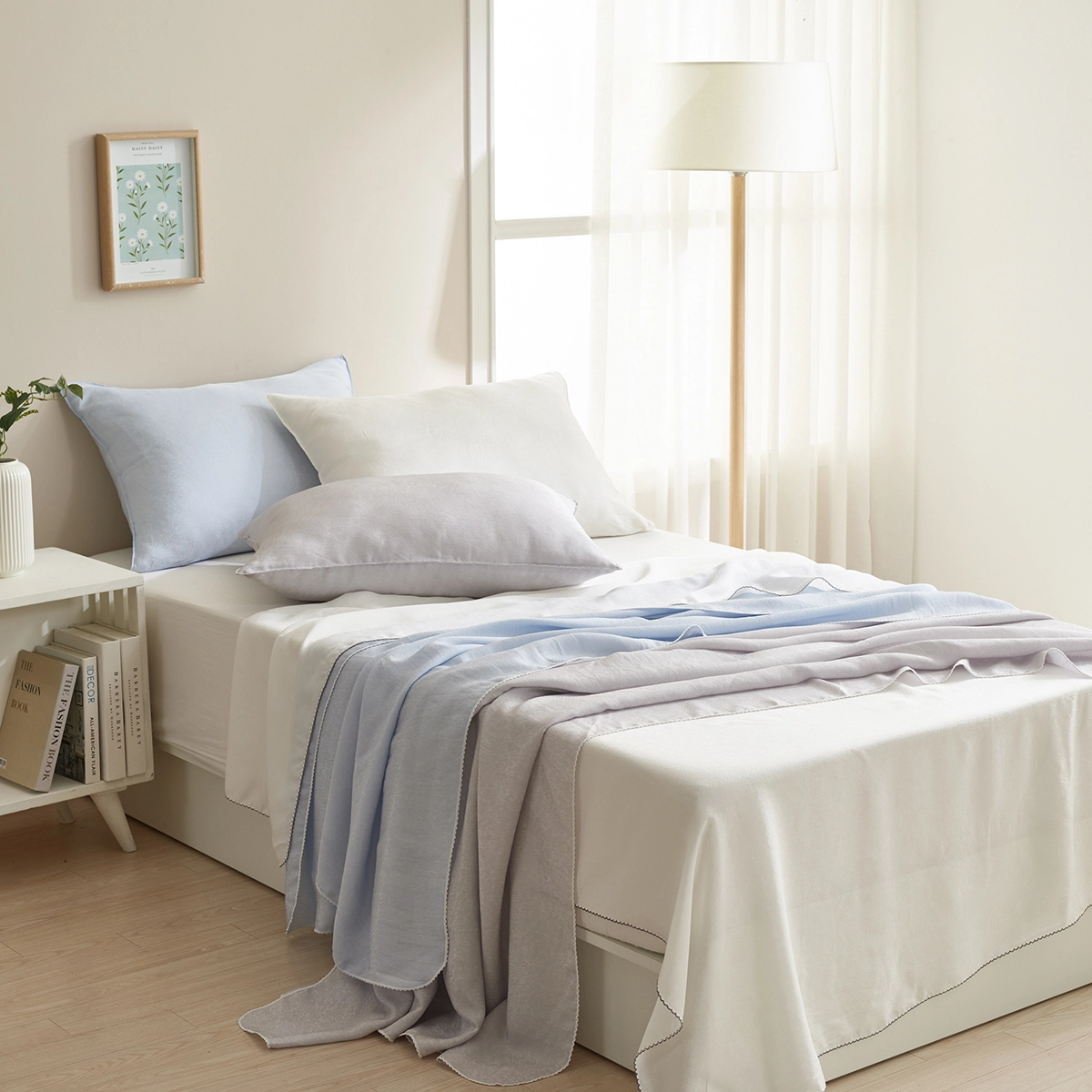 여름 이불 고민 끝! 박홍근홈패션 인견 실키 홑이불의 진짜 장점은?