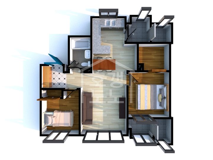 힐스테이트 e편한세상 문정 평면도