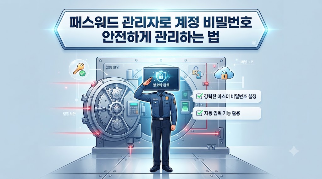 패스워드 관리자로 계정 비밀번호 안전하게 관리하는 법