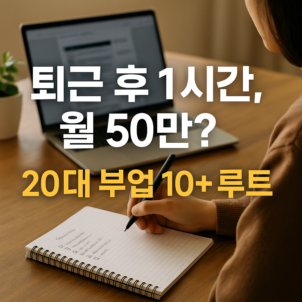 퇴근후 1시간 50만원 벌어보기