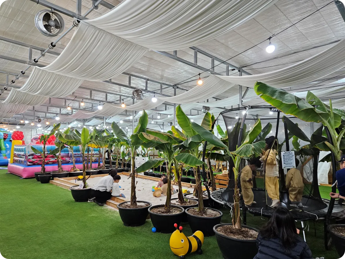 포천딸기힐링팜-무료프로그램-에어바운스-무균모래장-트램펄린