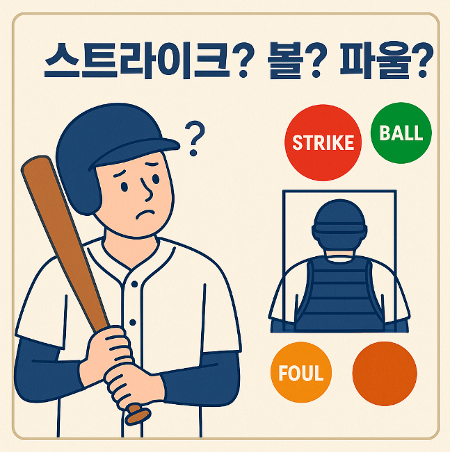스트라이크, 볼, 파울의 차이!