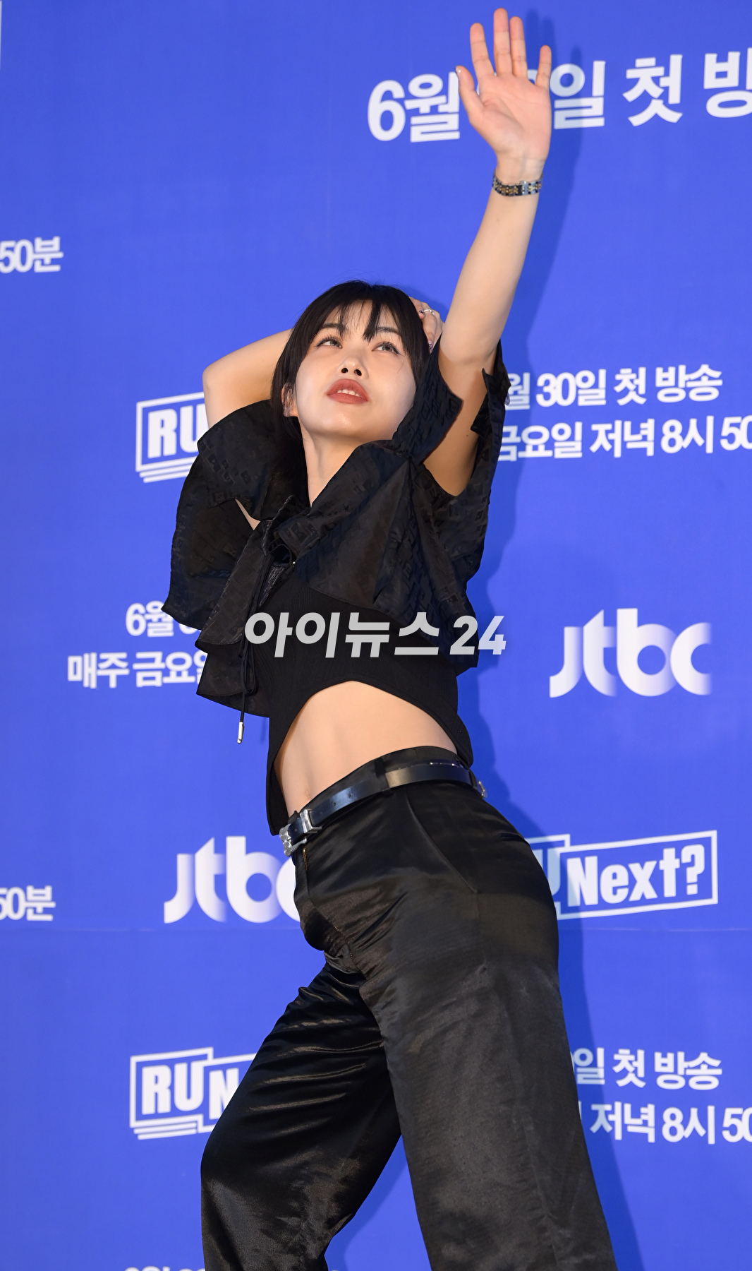 댄서 아이키가 30일 오전 서울 마포구 상암동 스탠포드호텔에서 열린 JTBC 서바이벌 프로그램 &#39;알유넥스트(R U Next?)&#39; 제작발표회에 참석하고 있다. [사진=정소희 기자]