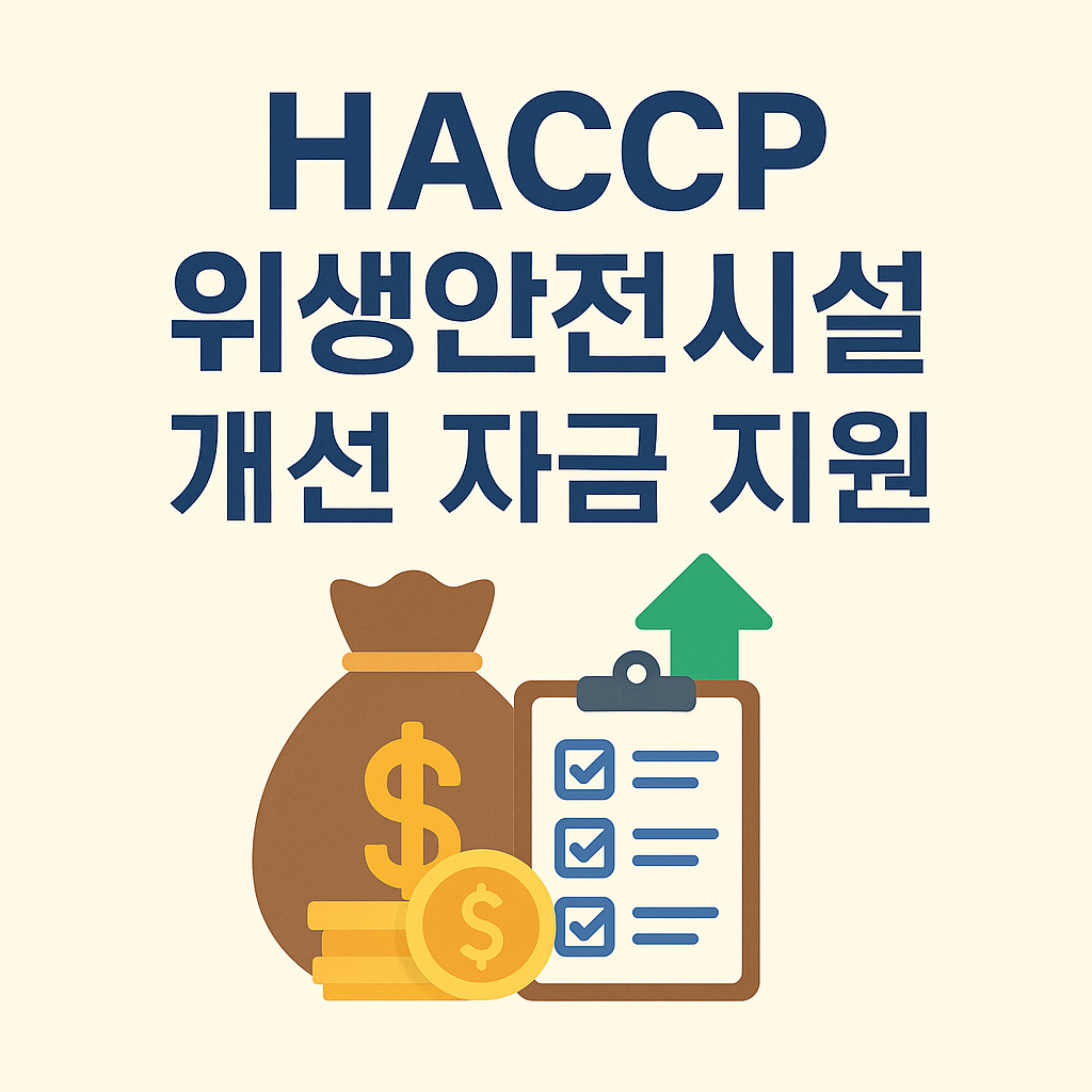HACCP 위생안전시설 개선 자금 지원