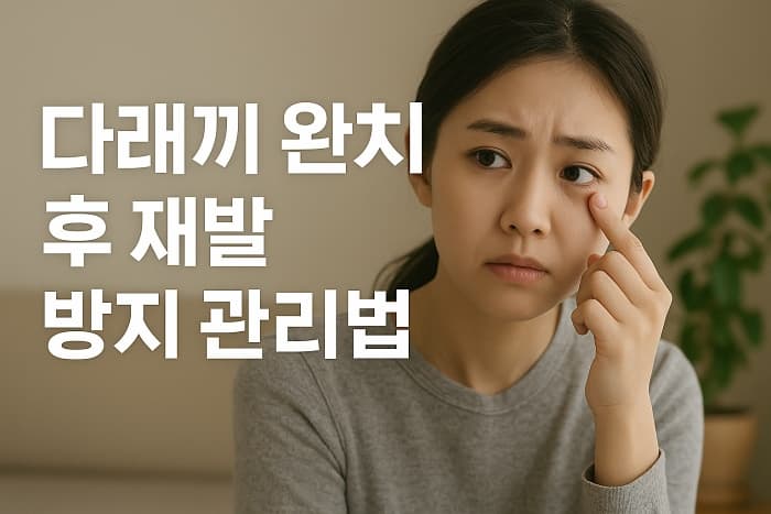 🧼 다래끼 완치 후 재발 방지 관리법 – 7가지 생활 습관 실천!