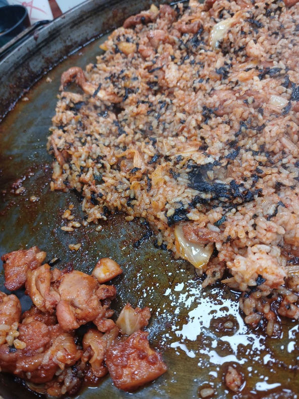 학곡리 닭갈비 볶음밥 완성