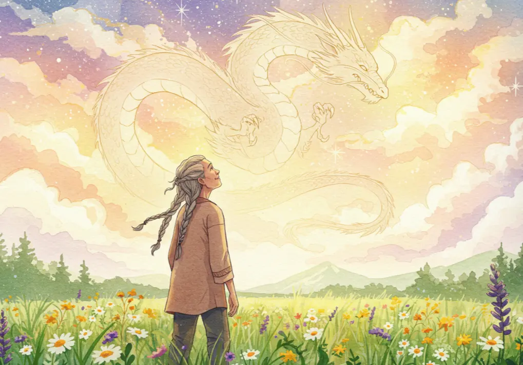 용이 하늘로 승천하는 꿈