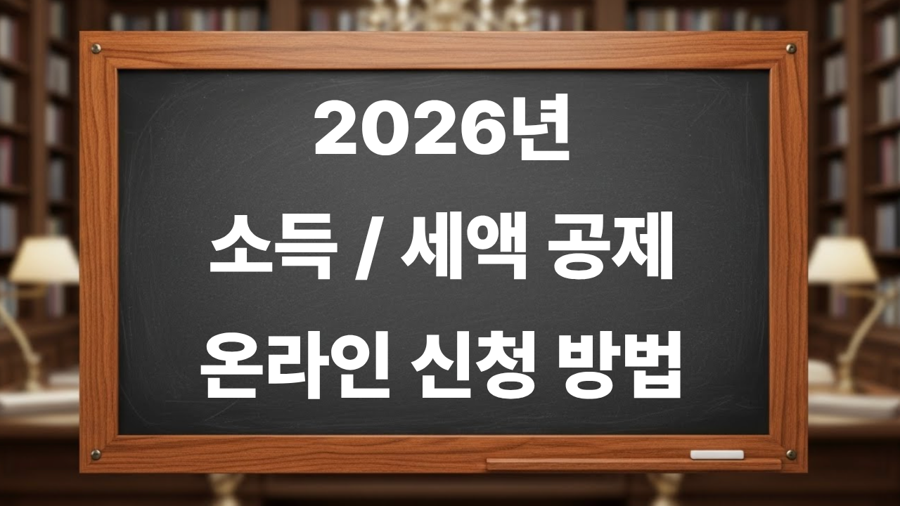 2026년 소득&middot;세액 공제 신고서 온라인 작성 방법 가이드