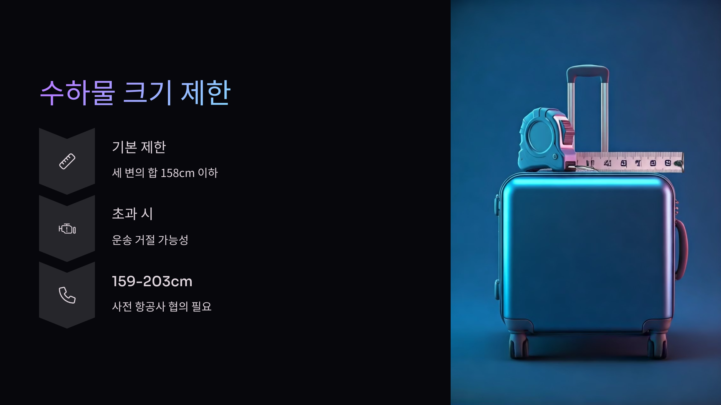수하물-크기