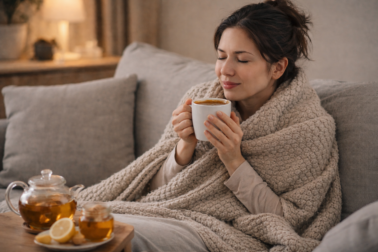 충분한 휴식으로 몸살감기 회복