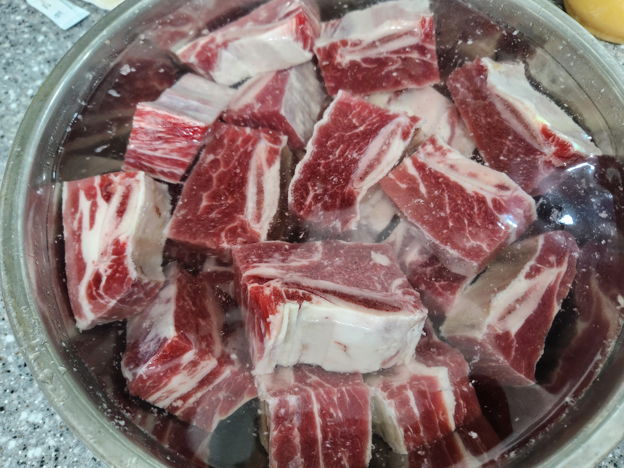 소갈비찜 압력솥방법 시간 황금레시피 소갈비양념만 있으면 OK