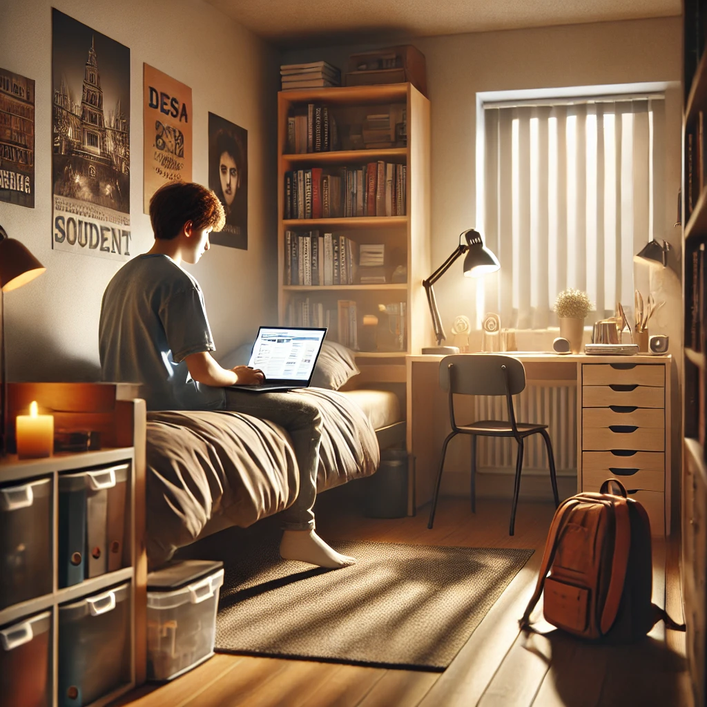 대학생이 되어 장학금 신청하는 신입생