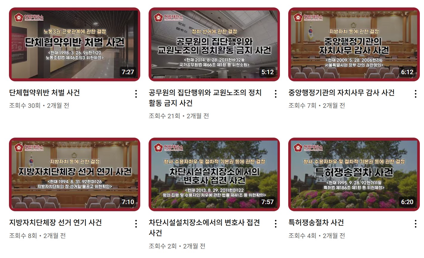 헌법재판소의 역할