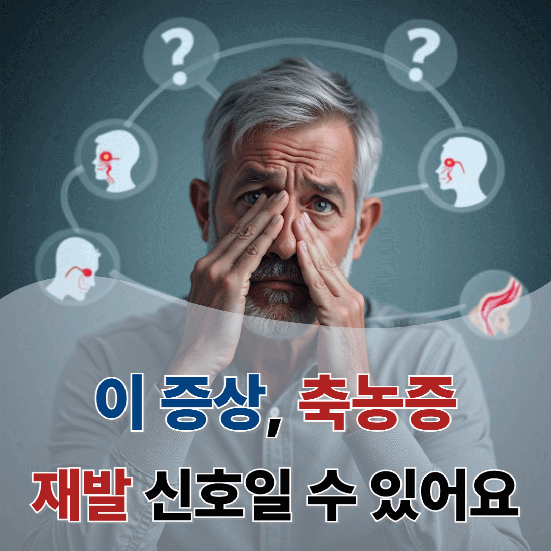 축농증 재발, 조용히 다가온다: 알아차려야 할 초기 신호들