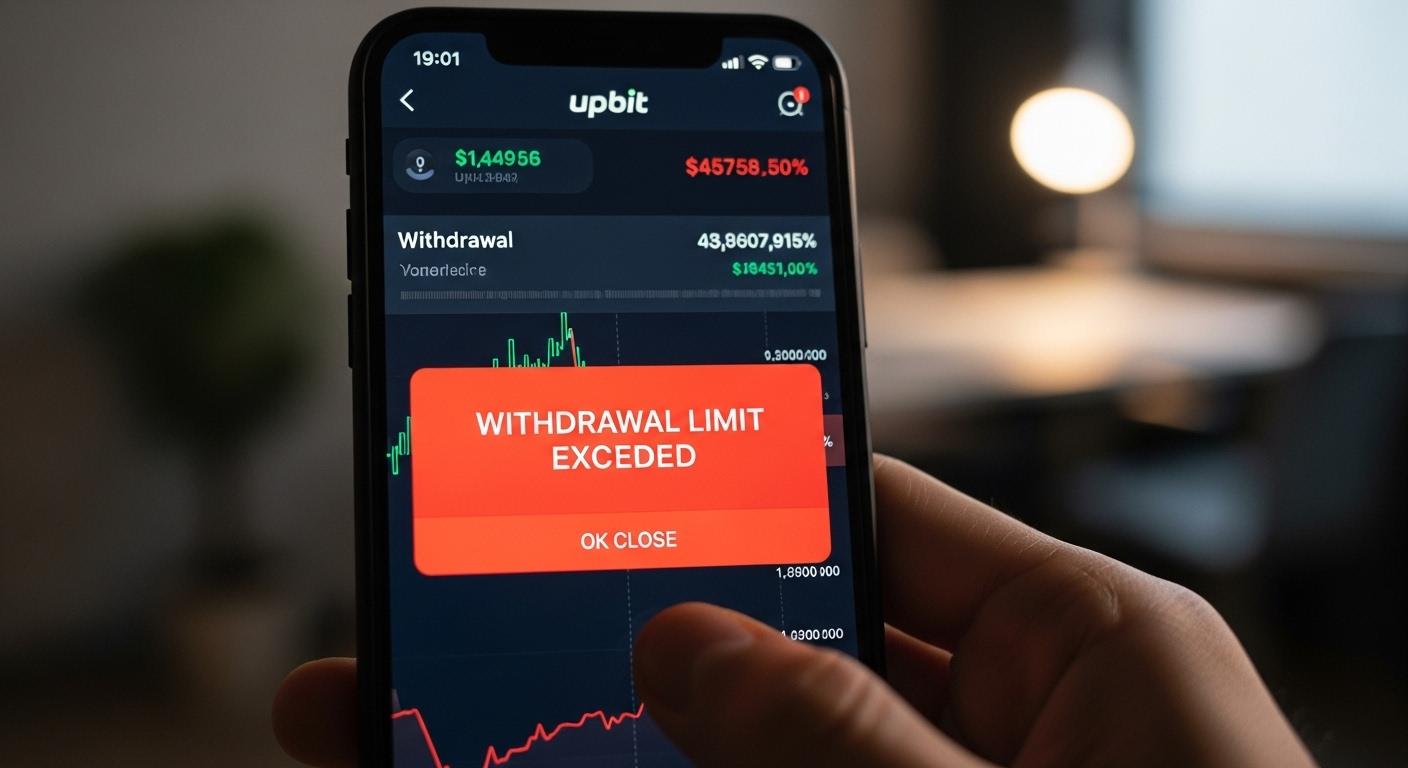 업비트 출금한도초과