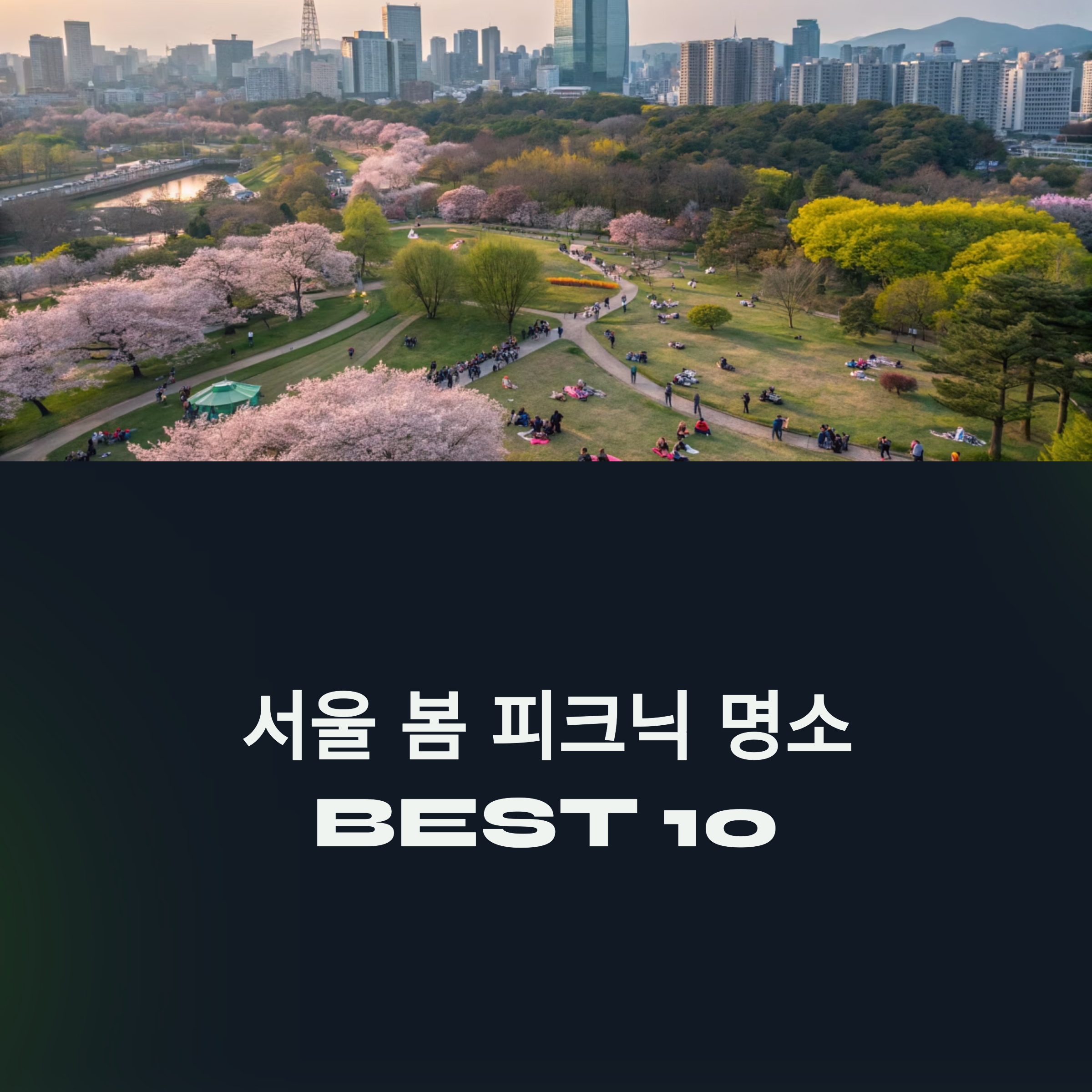 서울 봄 피크닉 명소 추천 BEST 10