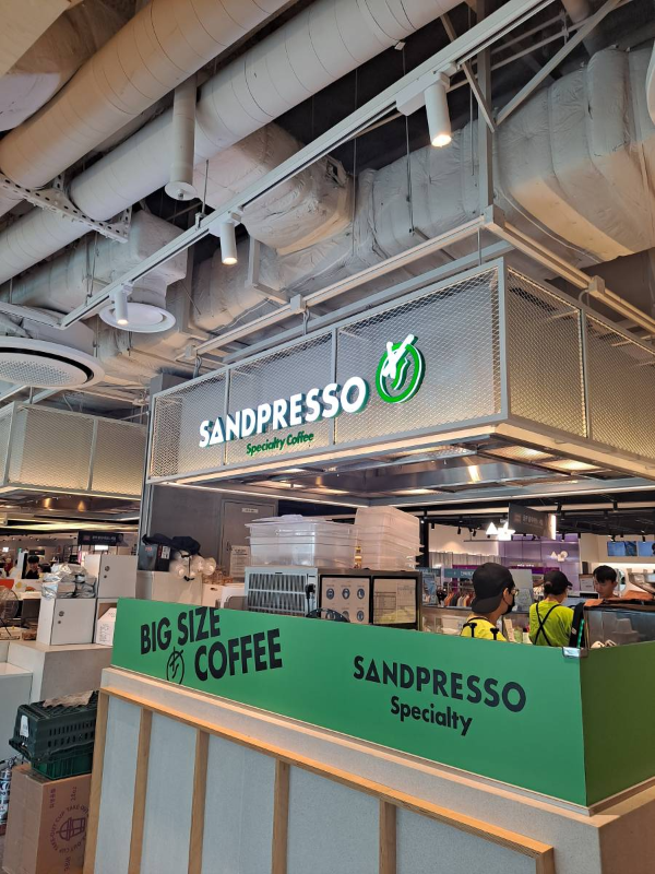 샌드프레소 매장풍경