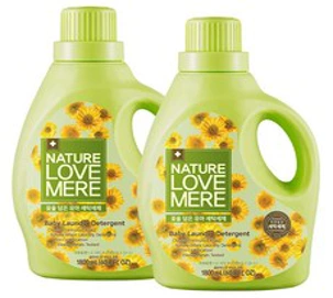 네이쳐러브메레 용기형 국화 유아 세제 1800ml, 2개
