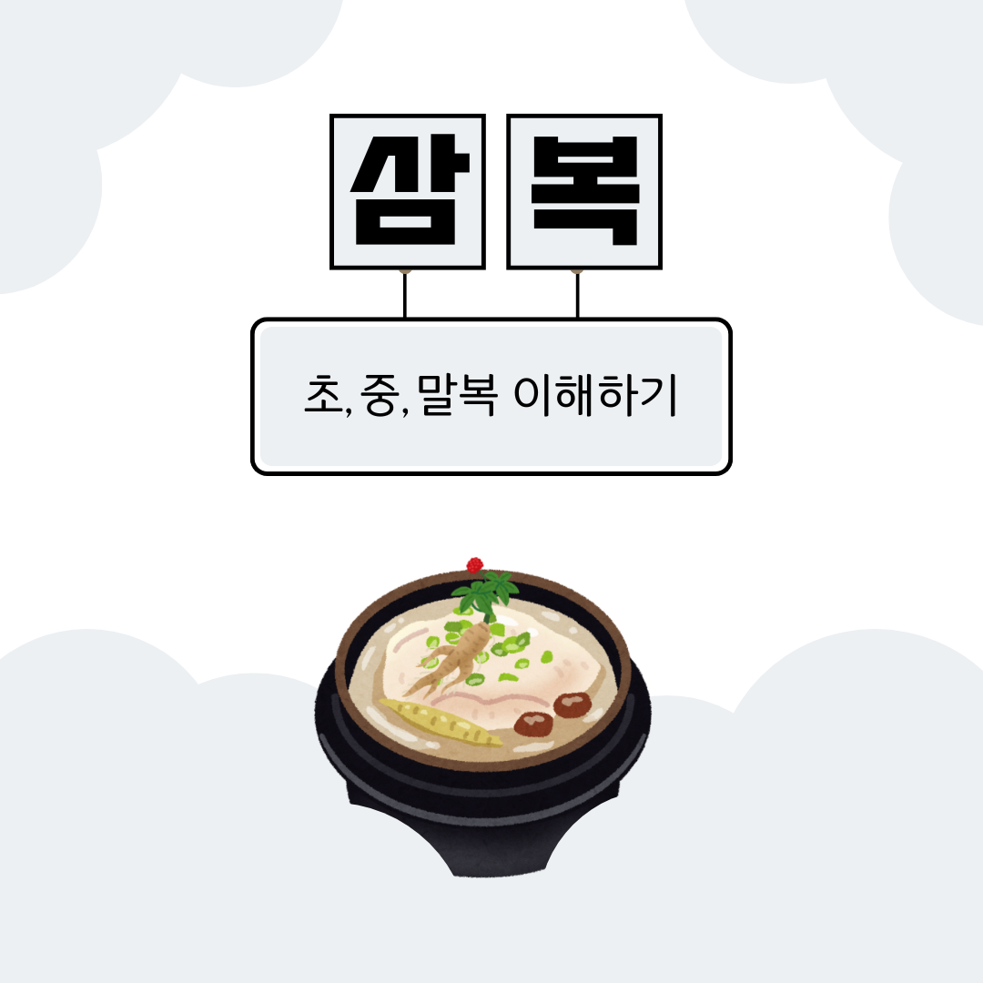 뜨거운 여름을 이겨내는 지혜 초복, 중복, 말복 이해하기