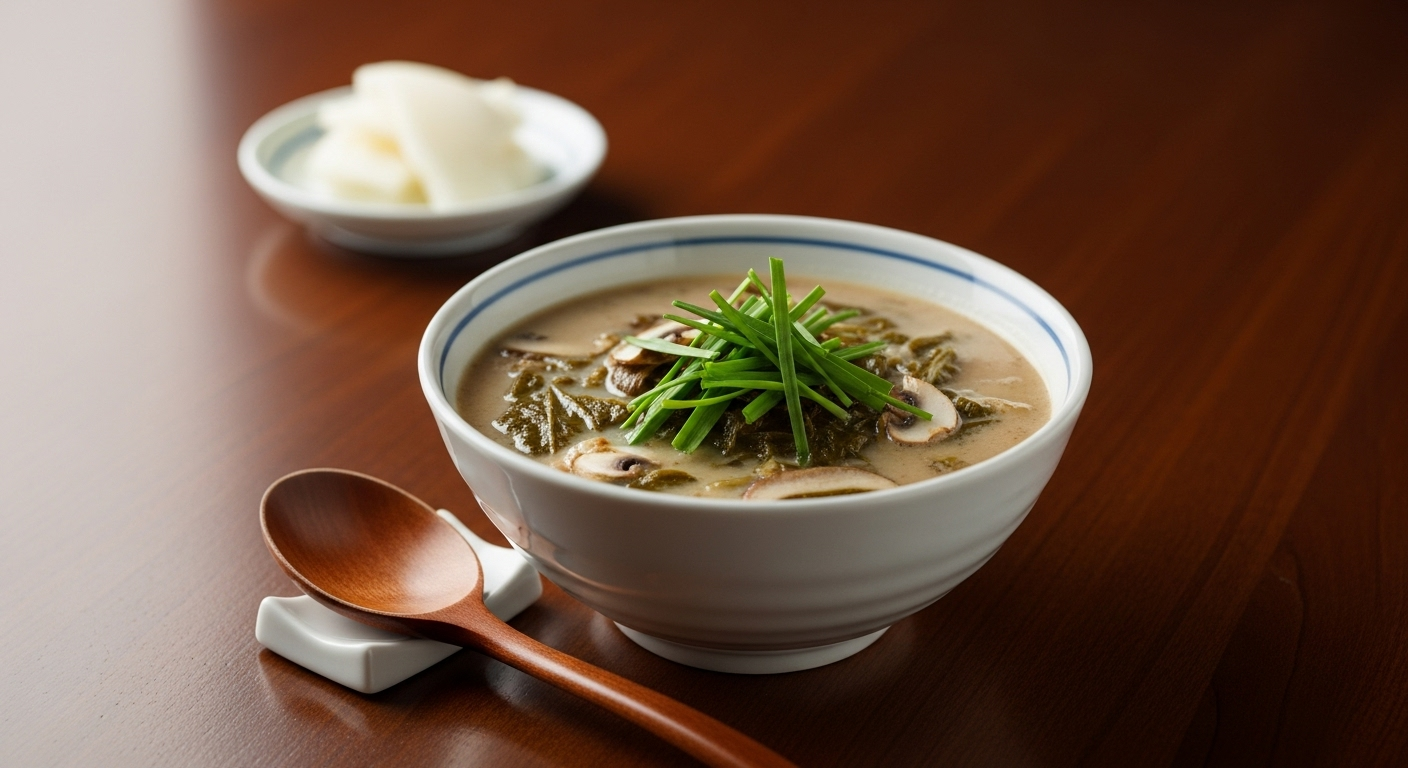 김대석 셰프의 버섯 들깨탕 레시피-갱년기 기운 북돋는 한 그릇, 고소한 버섯들깨탕으로 마음까지 따뜻하게