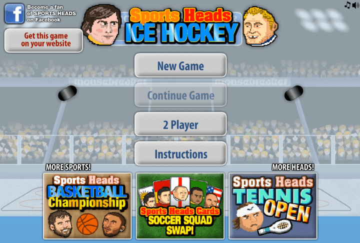 2인용-대두하키-플래시게임-메인-화면