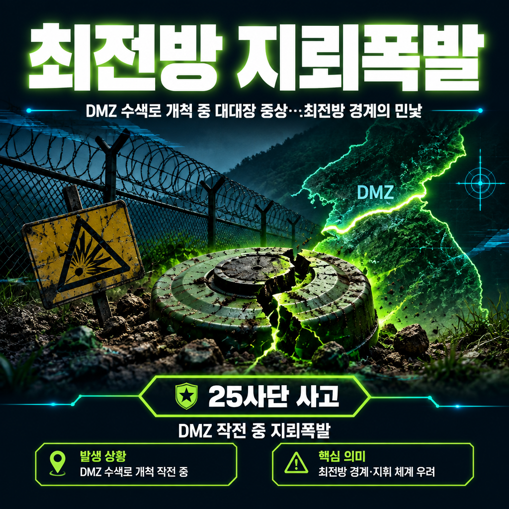 최전방 지뢰폭발