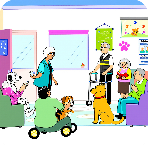 반려견 순찰대 어르신 돌봄 이미지