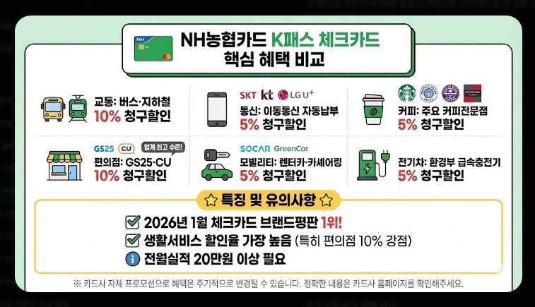 2026 K패스 체크카드 비교(혜택, 등록, 비교)(+사례)