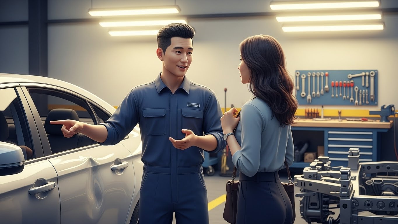 범퍼교환사고, 카히스토리