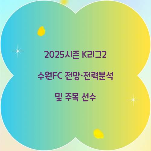 2025시즌 K리그2 수원FC