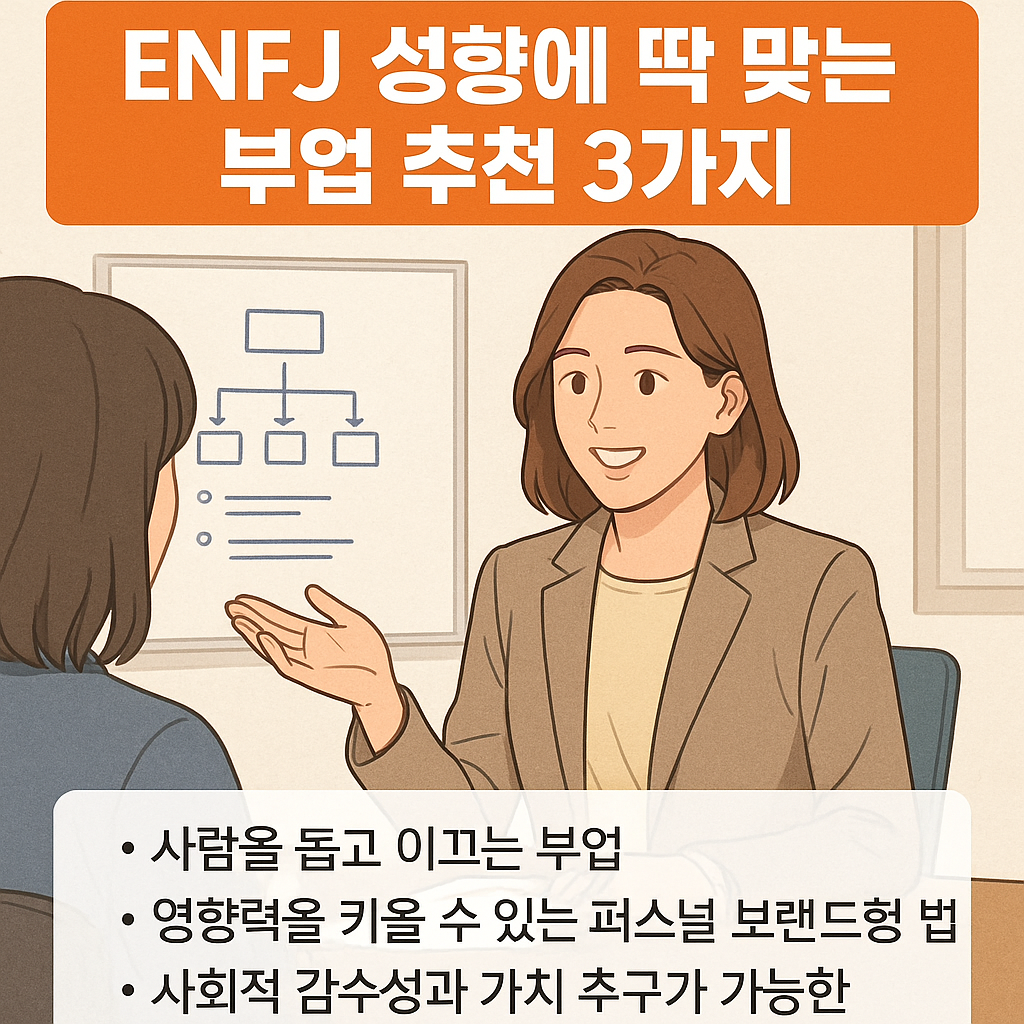 ENFJ 성향에 딱 맞는 부업 추천 3가지, 공감·소통형 리더를 위한 일 찾기