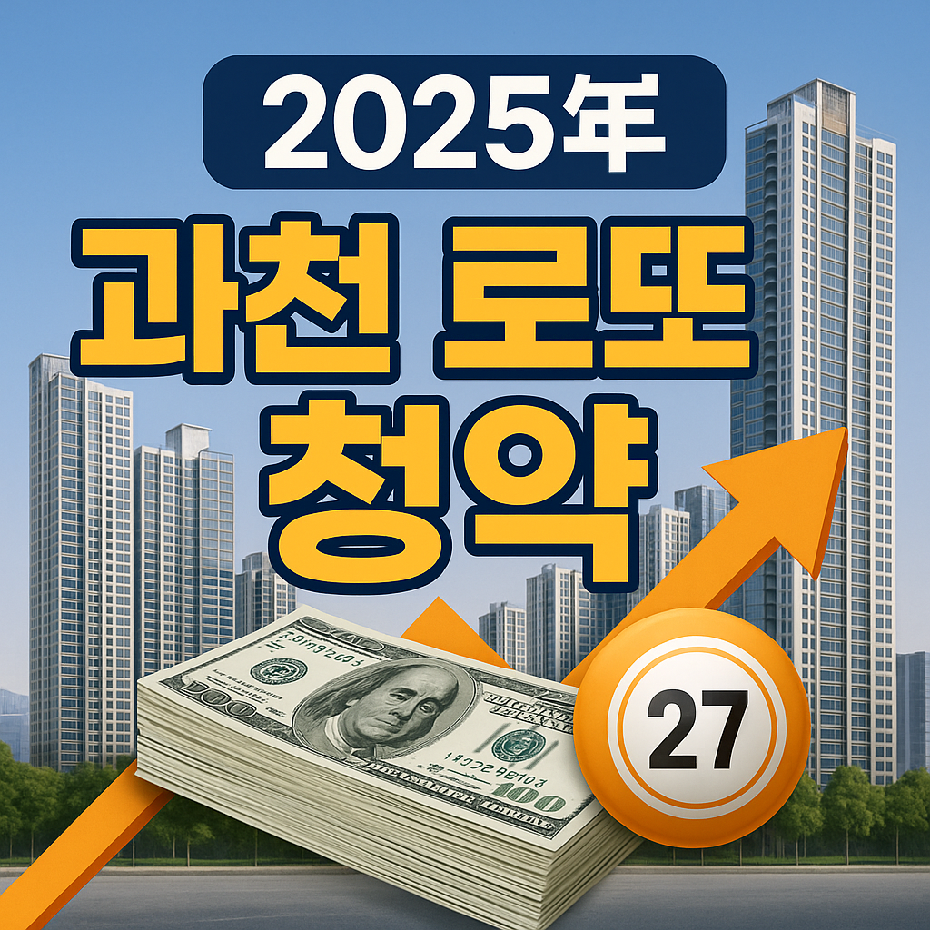 시세차익 10억 원! 청약통장&middot;소득제한 없이 가능한 과천 무순위 청약 기회. 2025년 최신 신혼부부 청약 조건과 일정, 지금 바로 확인하세요.