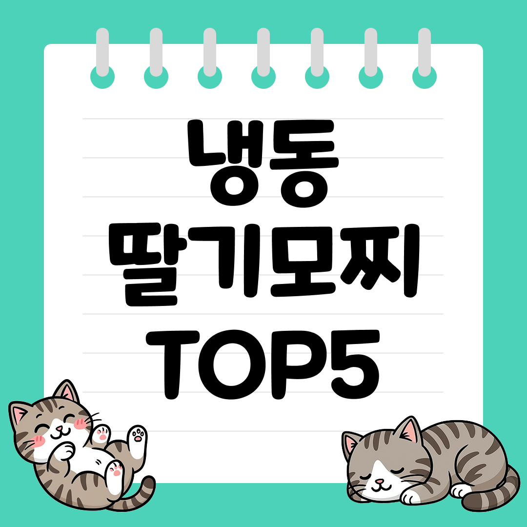 쫀득한 식감에 상큼한 냉동 딸기모찌 추천 순위 TOP5
