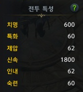 두 번째 동료 호크아이 전투 특성