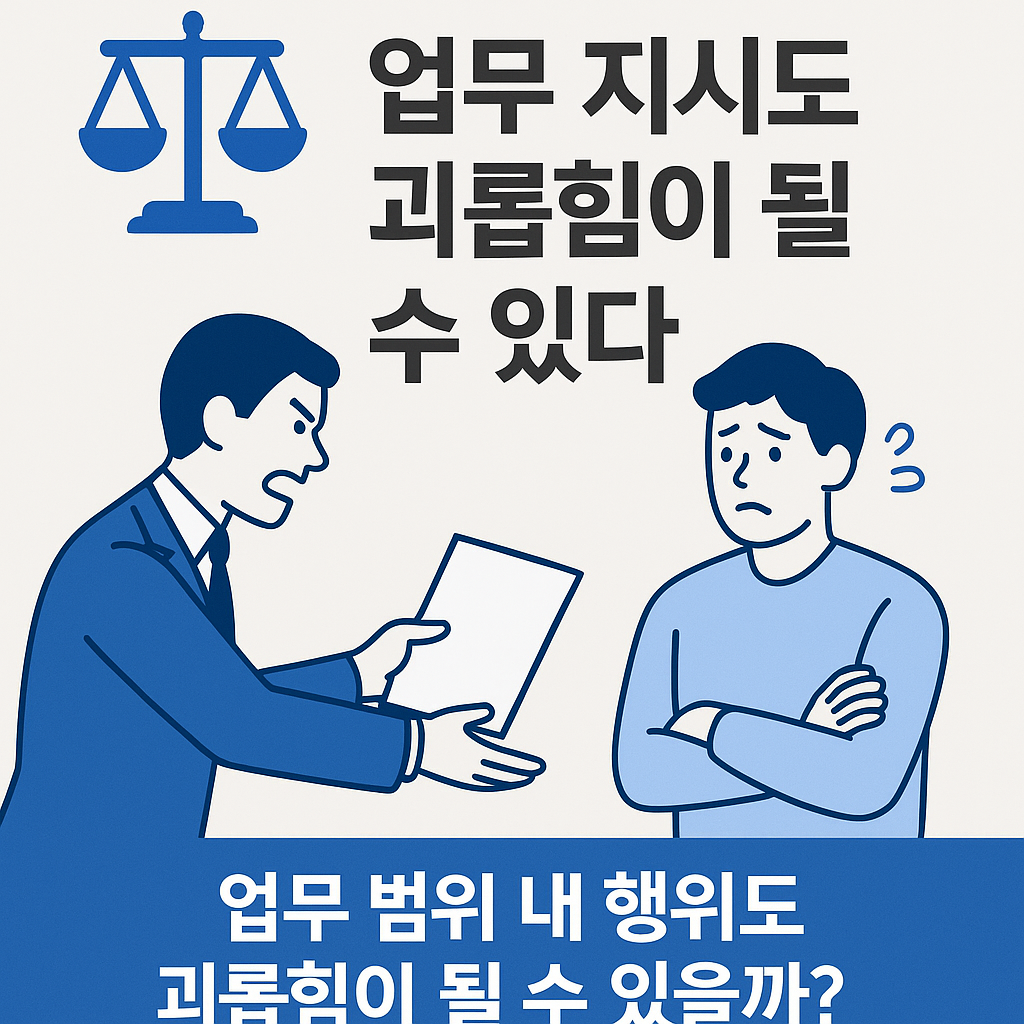 업무 범위 내 행위도 괴롭힘이 될 수 있을까?