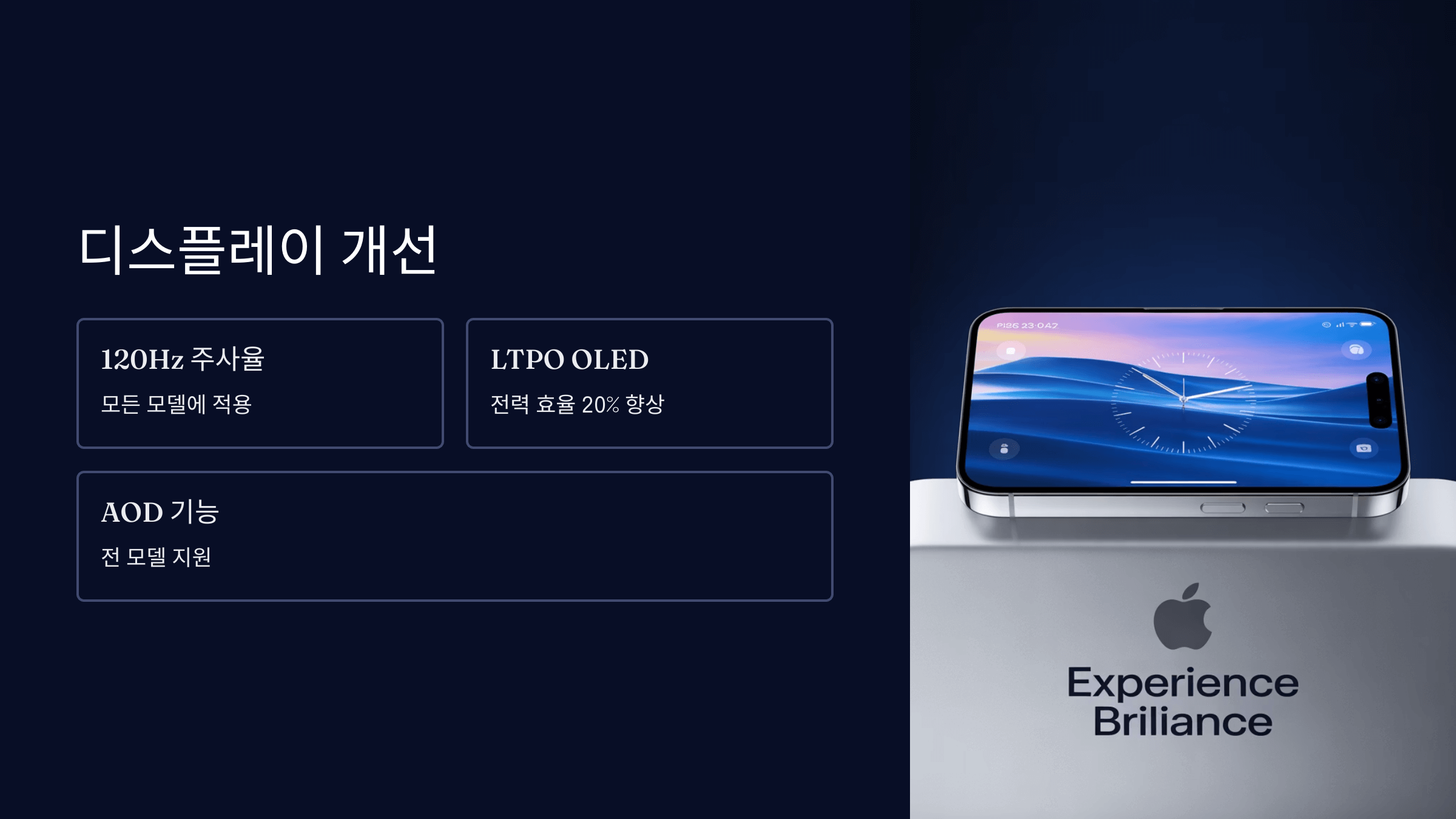 디스플레이 업그레이드