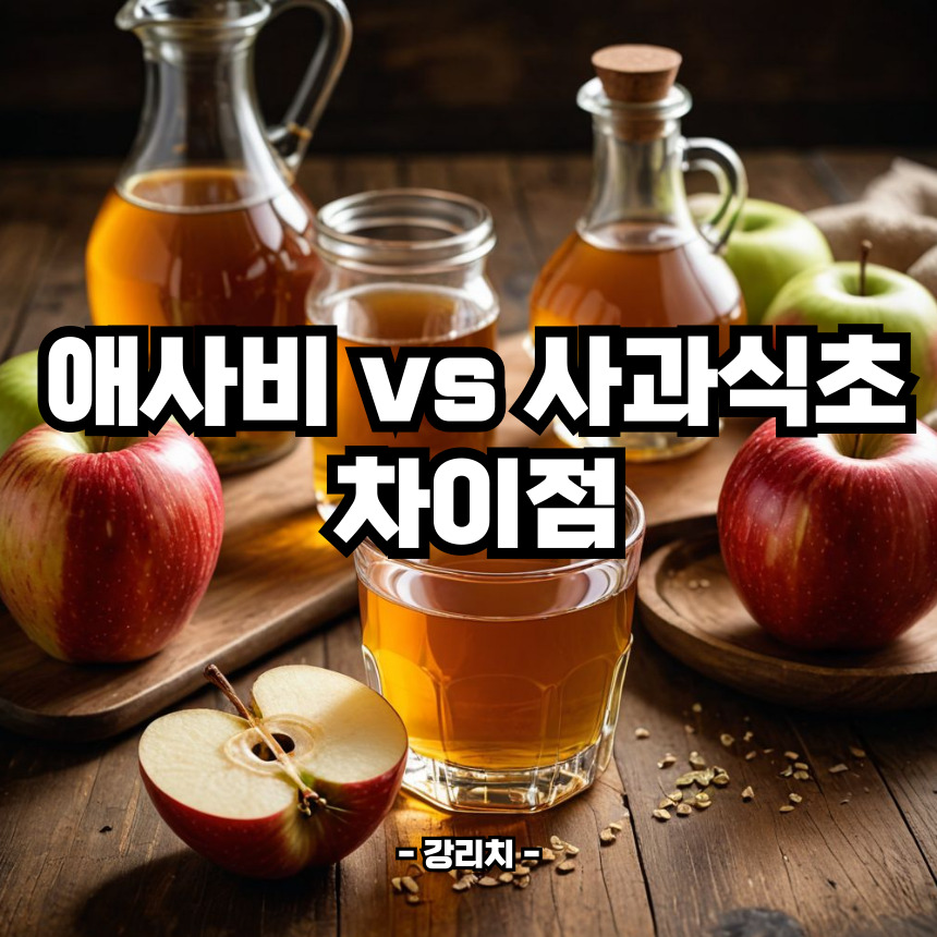 애사비 사과식초 차이점
