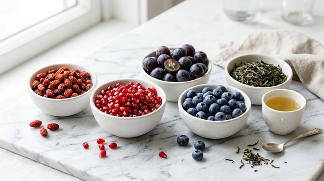 산수유 항산화 효능 &mdash; 폴리페놀 갈로탄닌 우르솔산 항염증