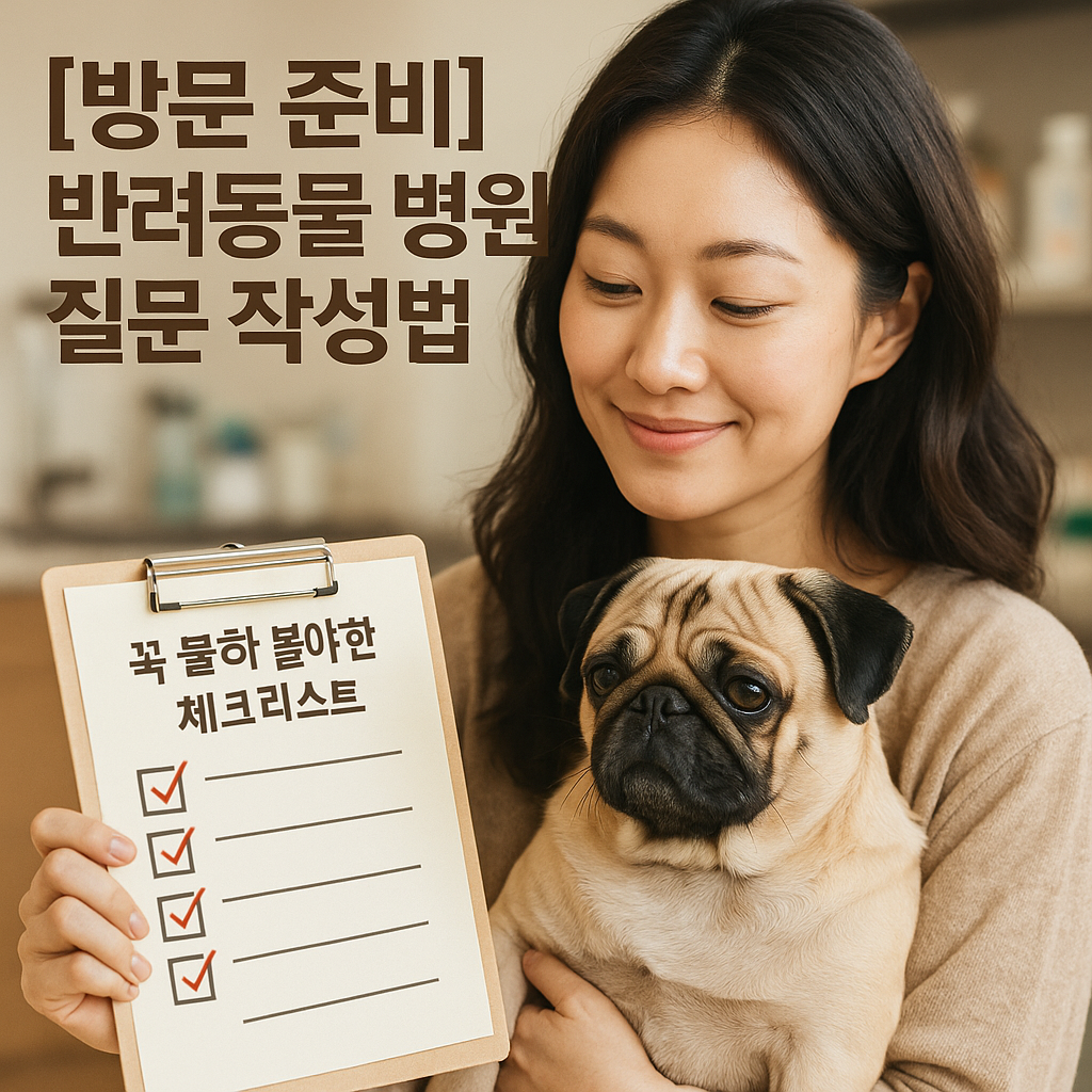 [방문 준비] 반려동물 병원 질문지 작성법 ｜ 꼭 물어봐야 할 체크리스트 정리
