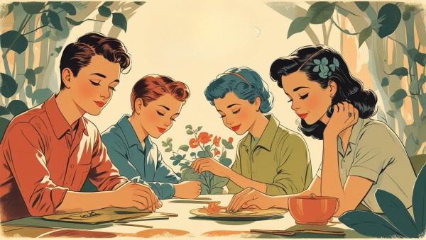 INFP는 조용히, 그러나 뜨겁게 살아갑니다. 자신만의 가치와 세계를 품고, 진심으로 타인을 대합니다에 관한 그림