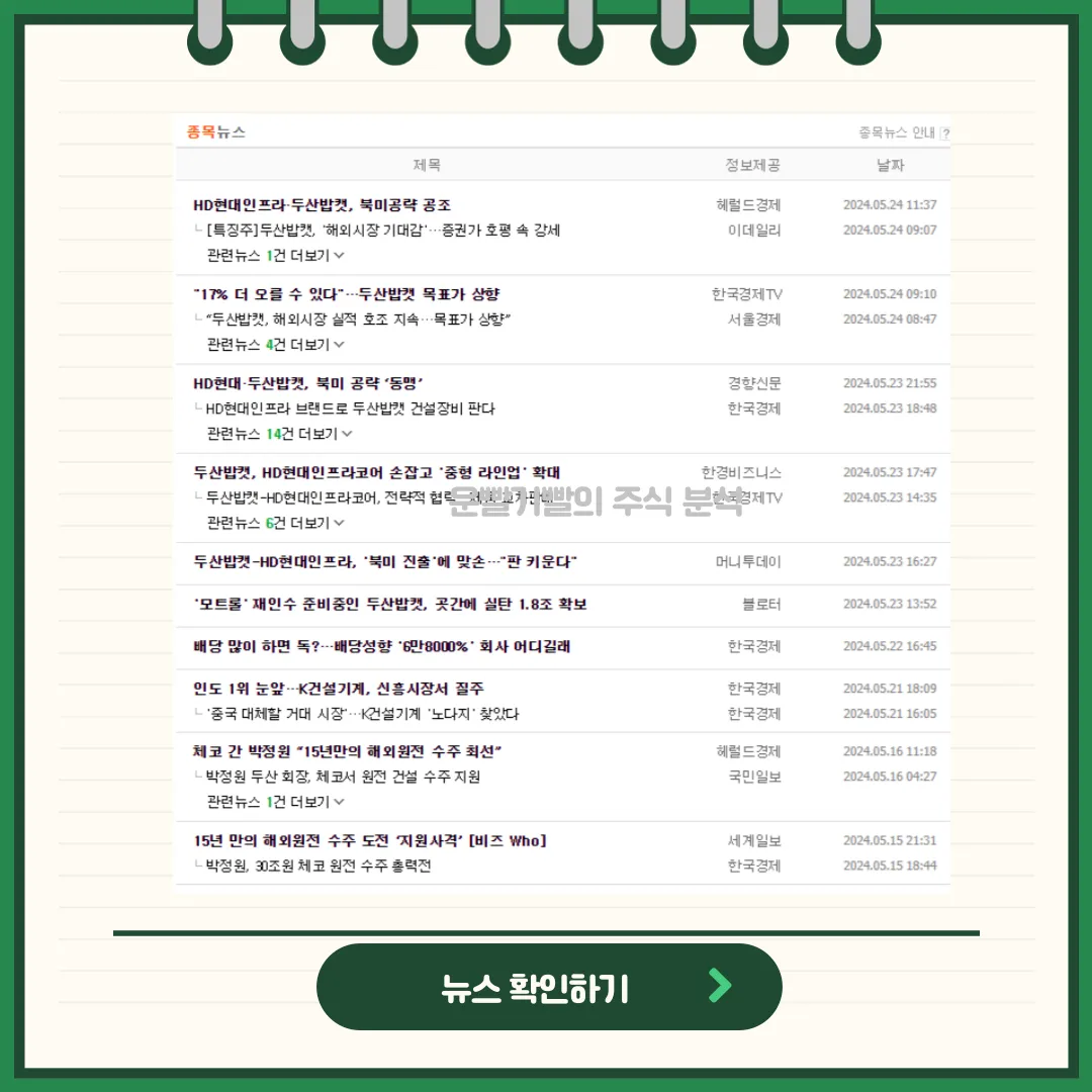 두산밥캣 뉴스