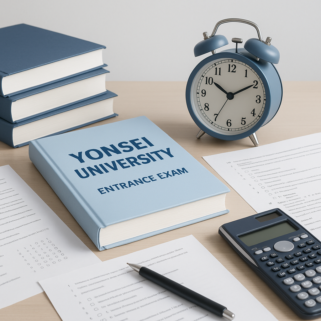 Yonsei University admission essay exam preparation guide with study materials and schedule overview