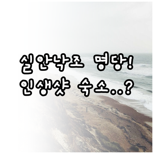 사천 여행 실안 낙조 오션뷰 숙소 분..
